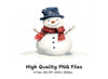 Festive Snowman Clipart Bundle