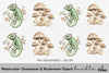 Chameleon Mushroom Clipart Bundle