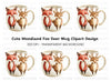 Cute Woodland Animals Clipart Bundle