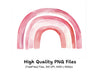 Pink Rainbow Clipart Bundle