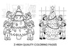 Firefighters Decorating Christmas Tree Coloring Books