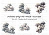 Smoke Cloud Clipart Bundle