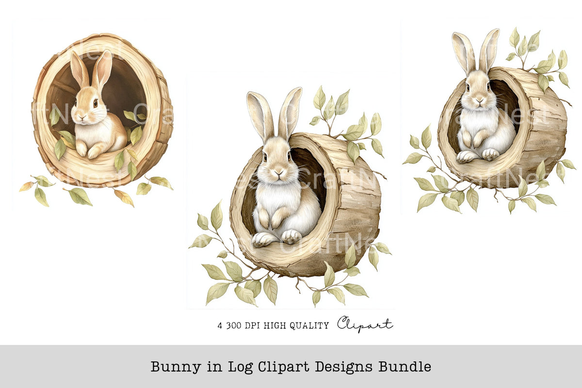 Bunny In Clipart Designs Log Book