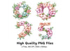 Floral Numbers Clipart Bundle