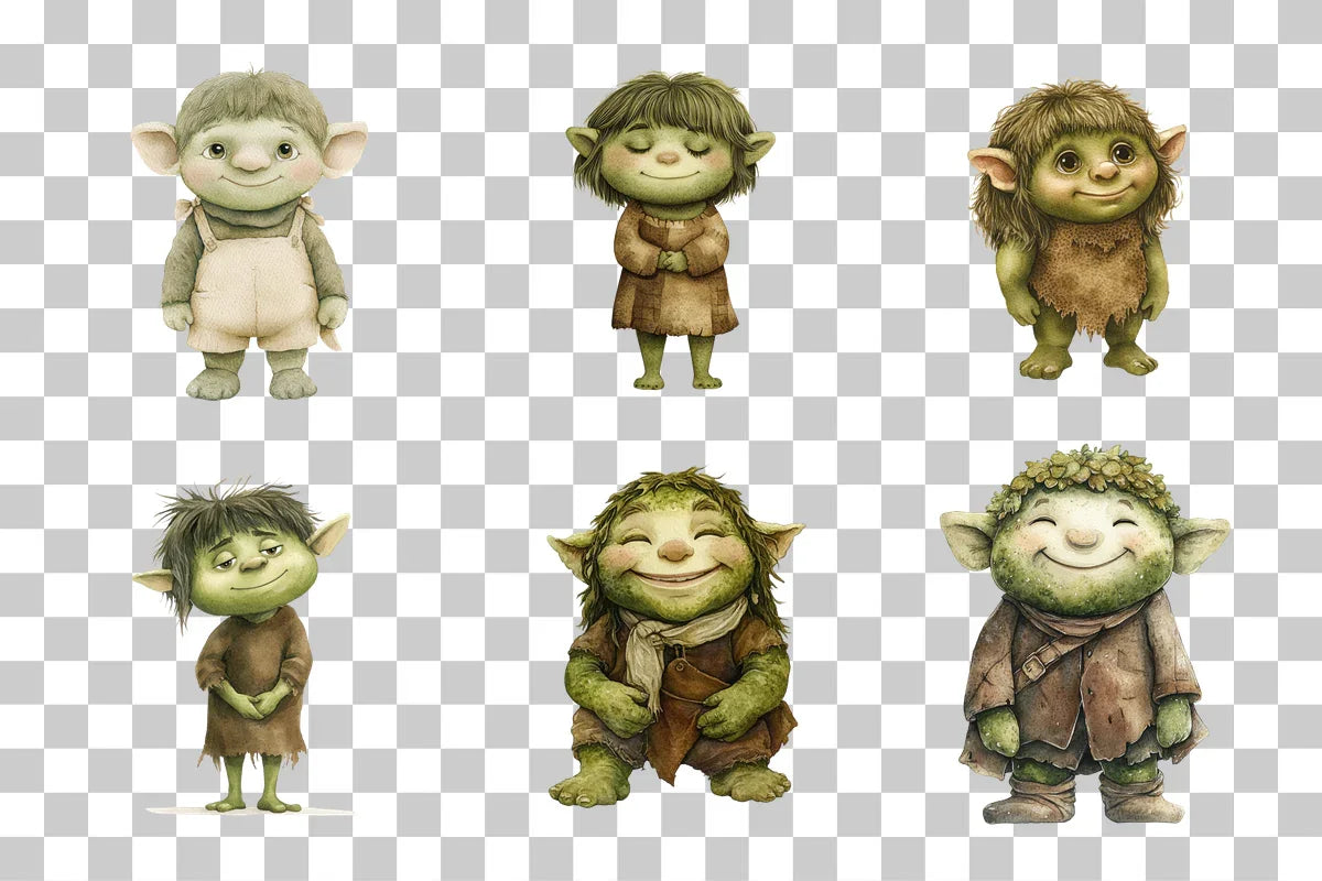 Friendly Fantasy Troll Clipart Bundle - CraftNest - Digital Crafting and Art