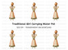 Girl Carrying Pot Clipart Bundle