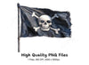 Distressed Pirate Flag Clipart Bundle