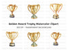 Golden Trophy Clipart Bundle