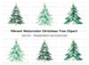 Elegant Christmas Tree Clipart Bundle