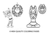 Christmas Elf Wreath Fun Coloring Books