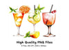 Summer Cocktail Clipart Bundle