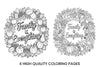 Family Is Everything Autumn Wreath Coloring Books