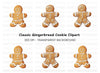 Cute Gingerbread Man and Woman Clipart Bundle