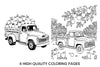 Apple Orchard Pickup Trucks Coloring Books