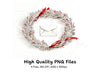 Christmas Wreath Mail Clipart Bundle