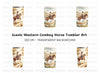 Cowboy Riding Horse Tumbler Clipart Bundle