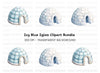 Cute Igloo Clipart Bundle