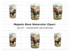 Bison in Mountain Landscape Clipart Bundle