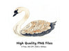 Elegant Swan Clipart Bundle