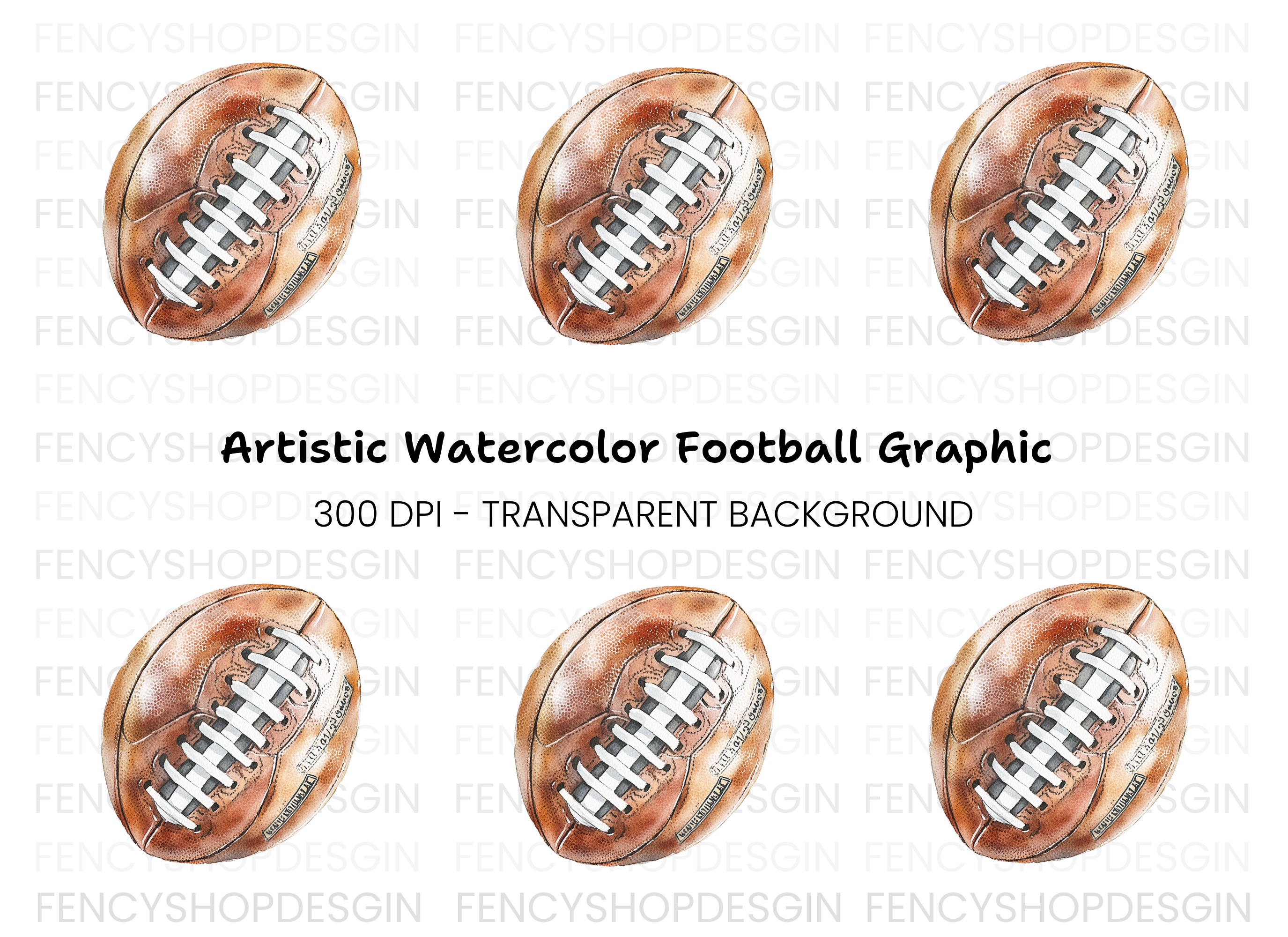 Vintage Football Sports Clipart Bundle