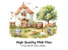 Rustic Farmhouse Market Clipart Bundle