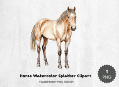Horse Splatter Clipart Bundle - CraftNest - Digital Crafting and Art