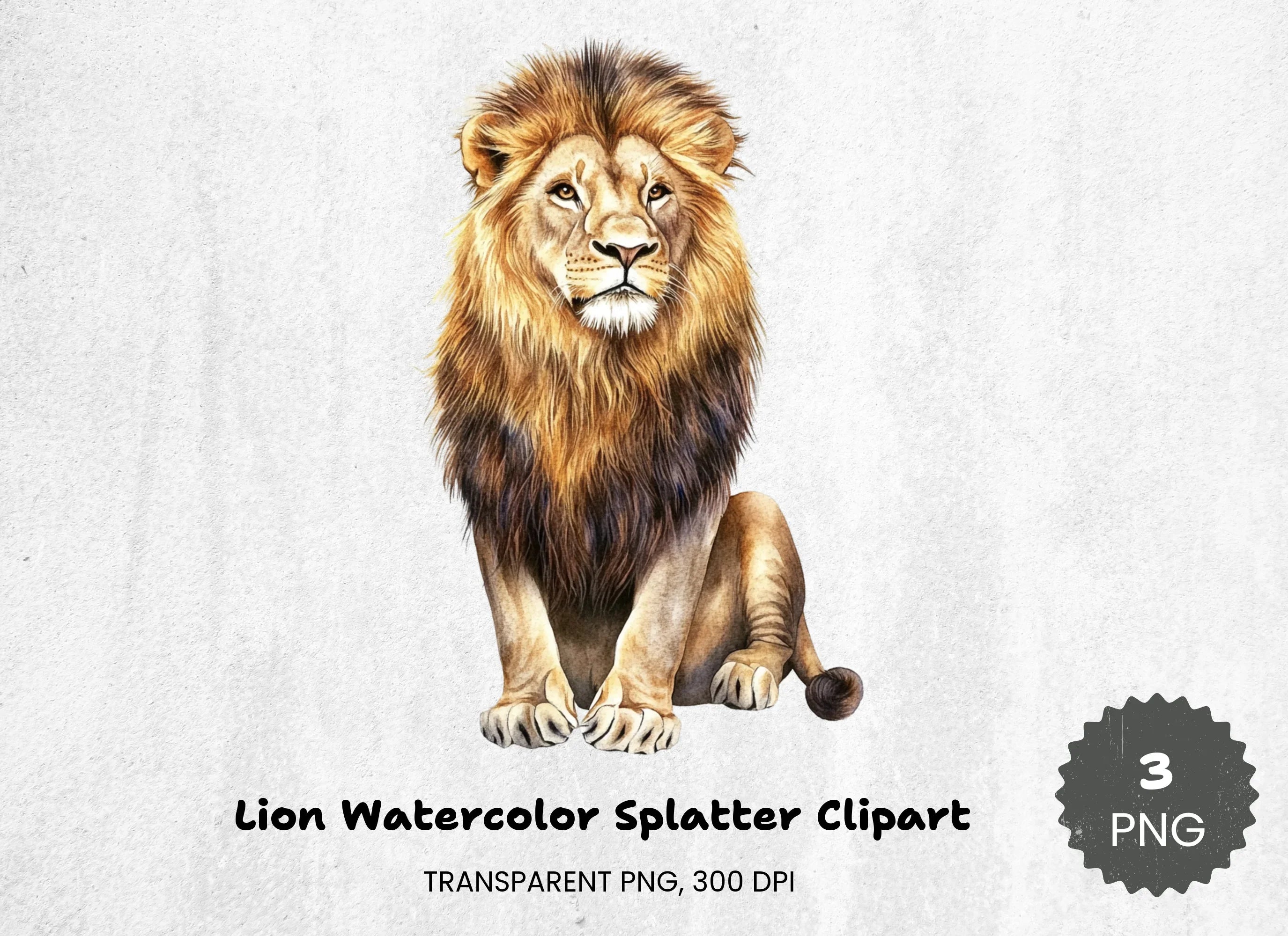 Lion Splatter Clipart Bundle - CraftNest - Digital Crafting and Art