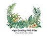 Tropical Leaves Clipart Bundle