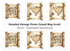 Vintage Treasure Map Clipart Bundle
