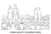 Couple Pumpkin Patch Coloring Books