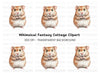 Cute Fluffy Hamster Clipart Bundle