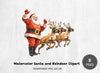 Santa and Reindeer Clipart Bundle