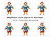 Creepy Clown Clipart Bundle