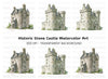 Historic Scottish Castles Clipart Bundle