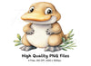 Cute Platypus Character Clipart Bundle