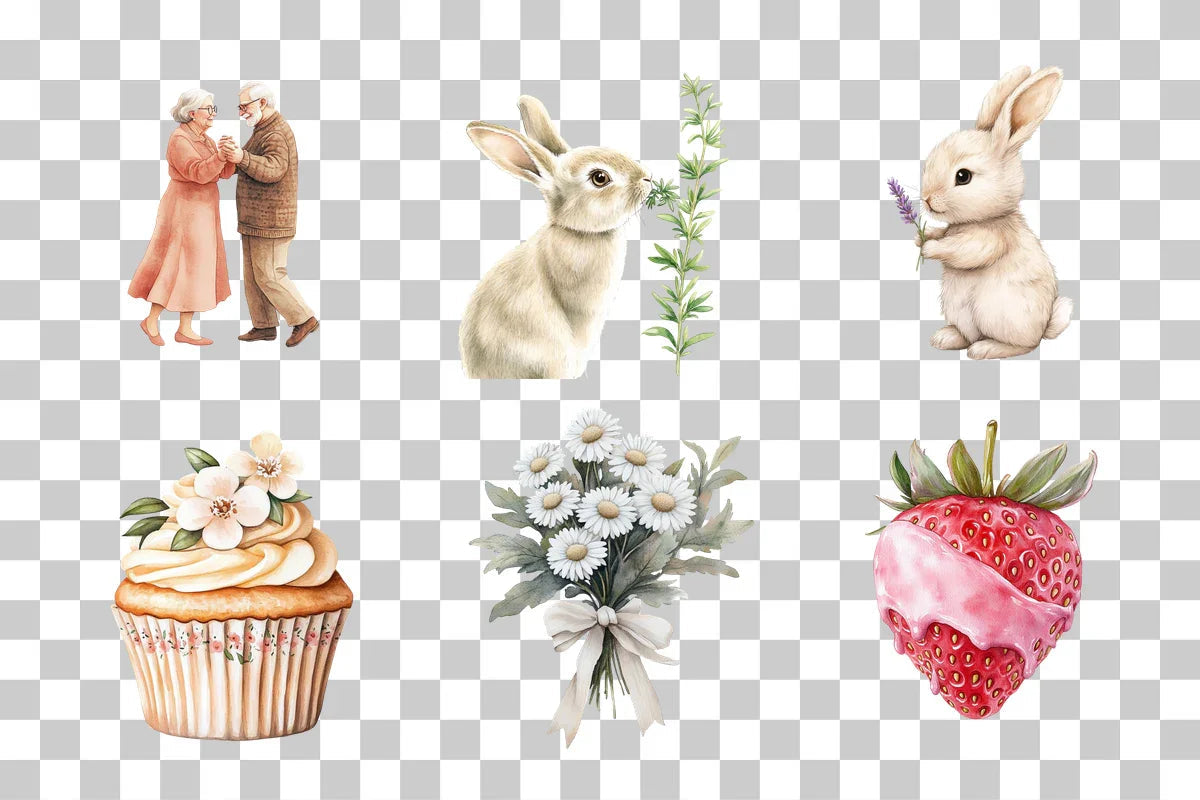 Adorable Romance & Sweetness Clipart Bundle - CraftNest - Digital Crafting and Art