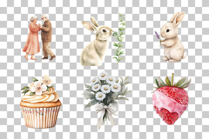Adorable Romance & Sweetness Clipart Bundle - CraftNest - Digital Crafting and Art
