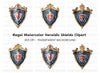 Elegant Royal Crests Clipart Bundle