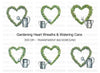 Greenery Heart Watering Can Clipart Bundle