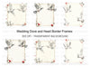 Elegant Dove and Heart Frame Clipart Bundle