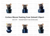 Cute Mice in Ink Bottles Clipart Bundle