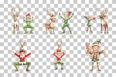 Festive Christmas Elf Reindeer Clipart Bundle - CraftNest - Digital Crafting and Art