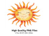 Whimsical Sun with Warm Hues Clipart Bundle