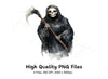 Grim Reaper Scythe Clipart Bundle