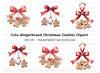Gingerbread Man Christmas Clipart Bundle