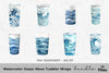 Ocean Wave Tumbler Clipart Bundle