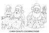 Santa and Police Officer Map Coloring Books