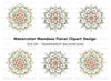 Elegant Floral Mandala Designs Clipart Bundle