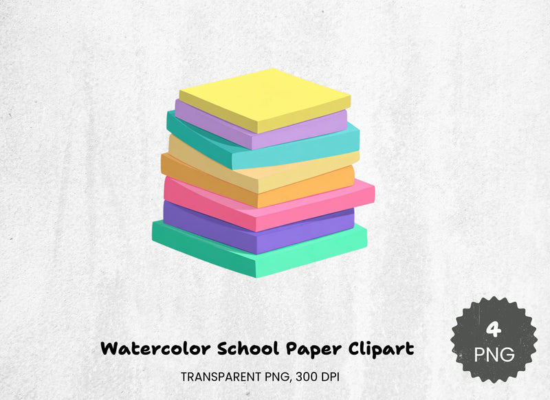 School Paper Clipart Bundle - CraftNest - Digital Crafting and Art