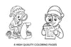 Christmas Elf Wish ListPlanner Coloring Books